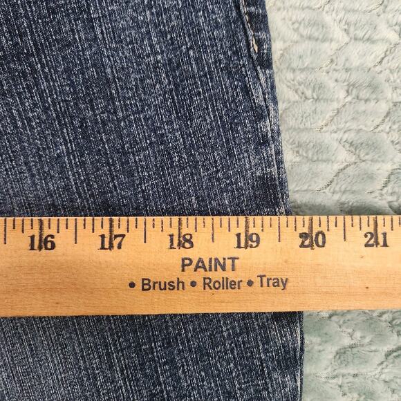 Arizona Jeans Distressed Y2K Flare Floral Embroidery READ SIZE 10/12 Girls 18.5 - Picture 9 of 12